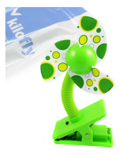 Kf Baby Clip-on Mini Cochecito Ventilador, Verde
