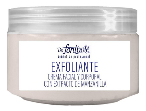 Crema Facial Exfoliante Con Extracto  Manzanilla Dr Fontbote