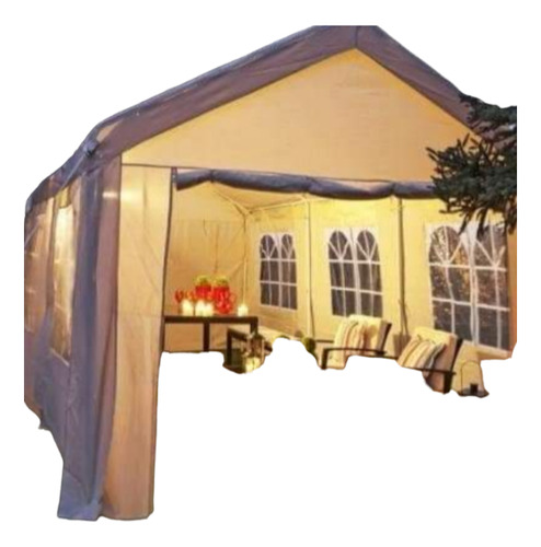 Carpas Para Eventos Impermeable Beige 8x4