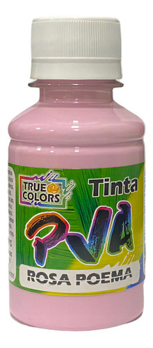 Tinta Pva Fosca 100ml True Colors Para Artesanato Cor Rosa Poema 6102