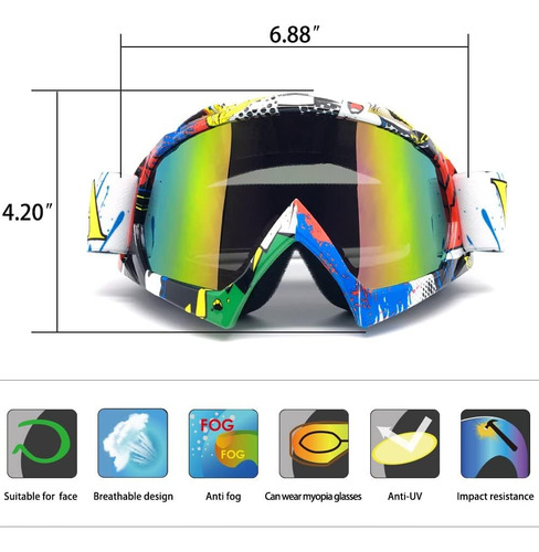 Gafas De Nieve Y Snowboard Dobles Y Flexibles, Gafas De...