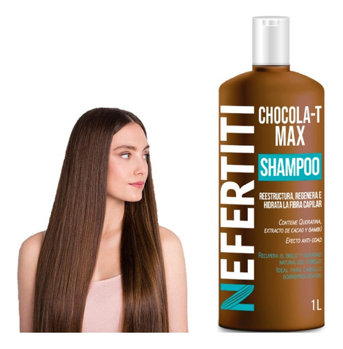 Nefertiti Shampoo P/cabello Maltratado Chocola-t Max 1l