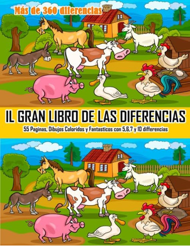 Libro: Il Gran Libro De Las Diferencias : 55 Paginas, Dibujo