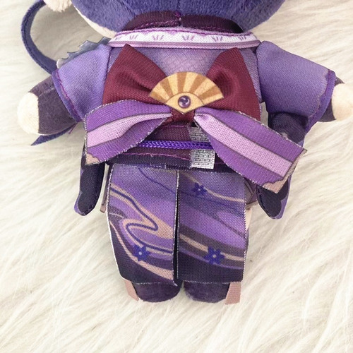 Genshin Impact Raiden Shogun Boneca Pelúcia Brinquedo 20cm