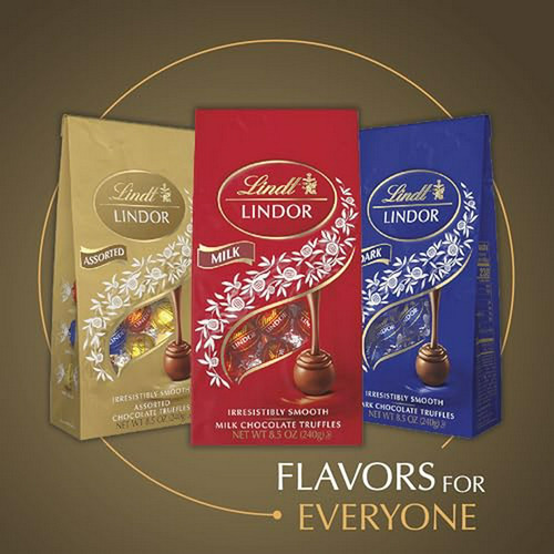Lindt Lindor Trufas De Chocolate Assortidas, 240g