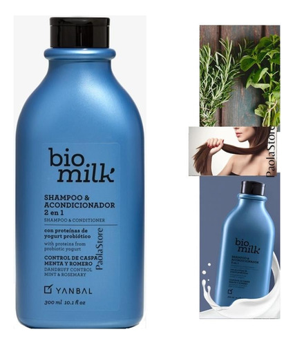 Biomilk Shampoo, Acondicionador 2 En 1 Anticaspa Yanbal