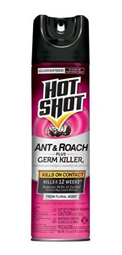 Repelente De Plagas - Hot Shot Ant & Roach Plus Germ Killer,