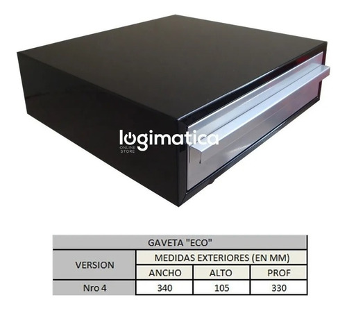 Imagen 2 de 4 de Caja Fuerte Para Dinero Gaveta Porta Valores Billetes Moneda