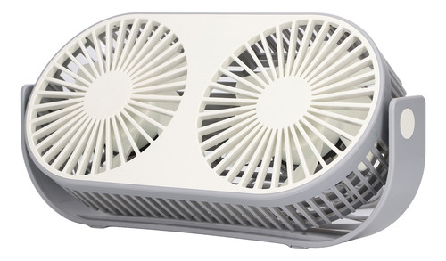 Cabezal De Carga Usb De Doble Ventilador Con Rotación De 360