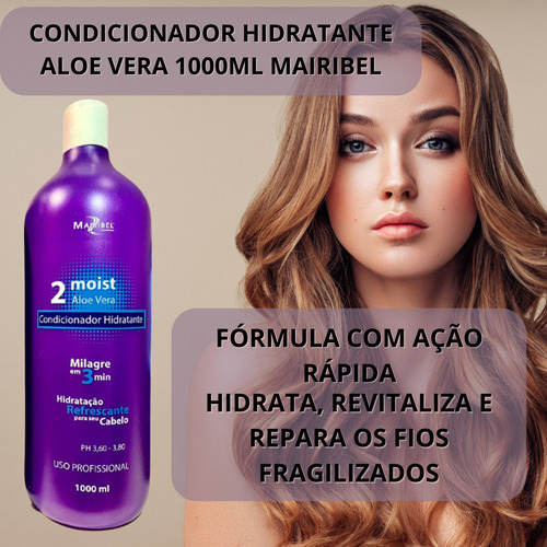 Kit Shampoo E Condicionador Aloe Vera E Base Relaxamento