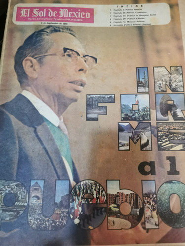 Suplemento Sol De Mexico Periódico Septiembre 69 Informe Gob