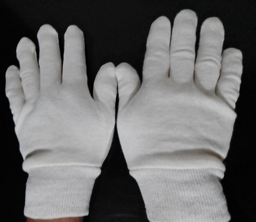 Guantes De Tela Algodón Para Mujer Blancos 12/pack 