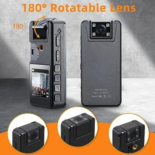 Cámara Corporal Hoestr De 64 Gb, Cámara Corporal 1296p (2500