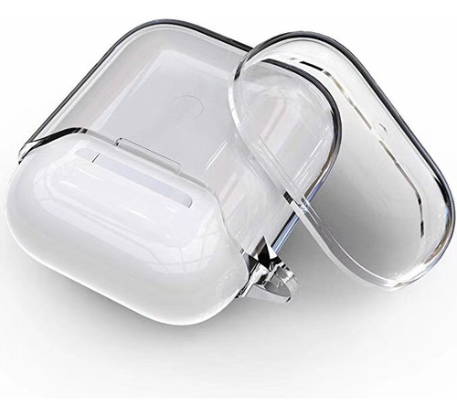 Ustiya funda para AirPods 2 y 1 carcasa protectora color transparente