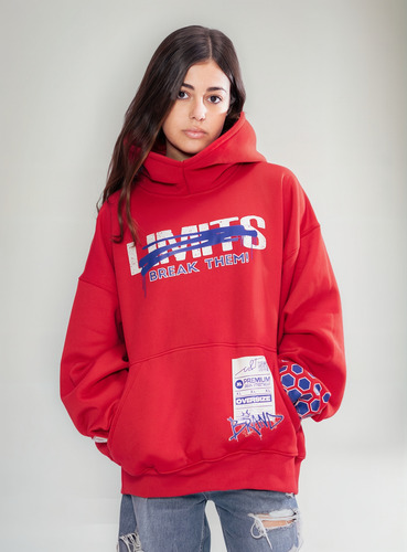 Buzo Oversize Charlie & Thomy Modelo Break Them Algodon