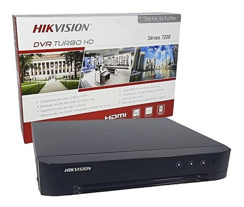 Dvr Hikvision 4 Canais Ds-7204hghi-k1 2mp Lite