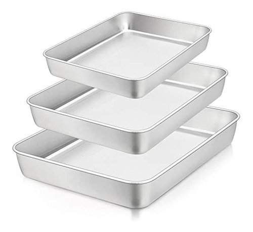 Teamfar Lasagna Pan Set De 3, 12?? Y 10¼? & 9??, Molde Recta