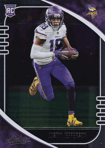 2020 Panini Absolute 168 Justin Jefferson Rc - Minnesota Vik