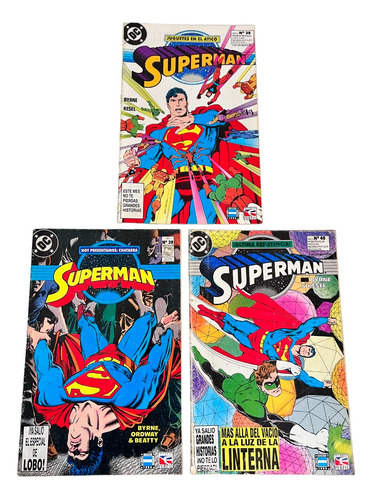 Superman Editorial Perfil 3 Revistas En Perfecto Estado.