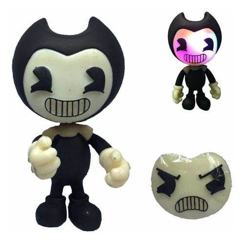 Bendy And The Ink Machine Figura Articulada 2 Caras Luz Led