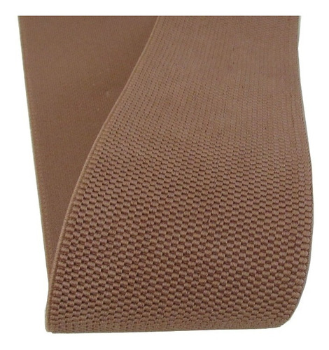 Elástico Almofadado Bege Estampa Colmeia 12cm X 20 Metros