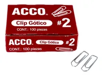 Comprar Clip Gotico # 2 Acco Caja Con 20 Cajitas De 100 Clips C\u002Fu