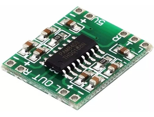 Imagen 1 de 2 de Modulo Amplificador De Audio Stereo Pam8403 Clase D 3w+3w