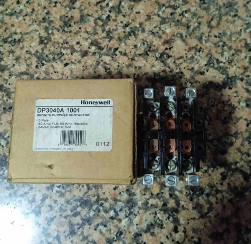 Contactor Honeywell Trifásico Bobina 24 Voltios 40 Amperios 