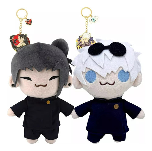 . Paquete De 2 Peluches Gojo Lindos Y Suaves Con Llavero