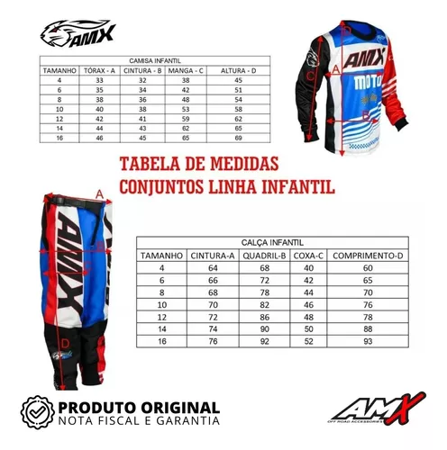 Camisa de motocross e calças criança roupas das crianças grande