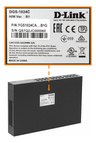 Switch D-link Dgs-1024c Gigabit 24 Puertos Clickbox