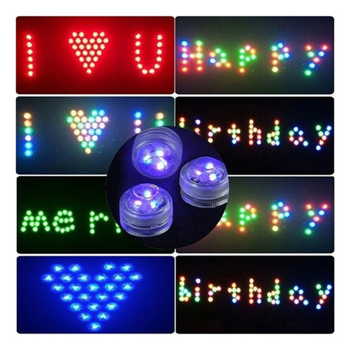 A 10 Pieces Of Waterproof Led Pool Lights With