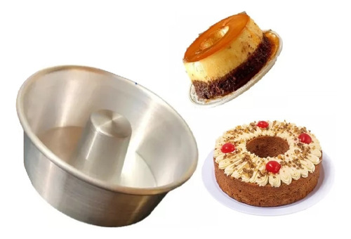 10 Pzs Molde Para Hornear Rosca Pastel Pan Reposteria 14cm