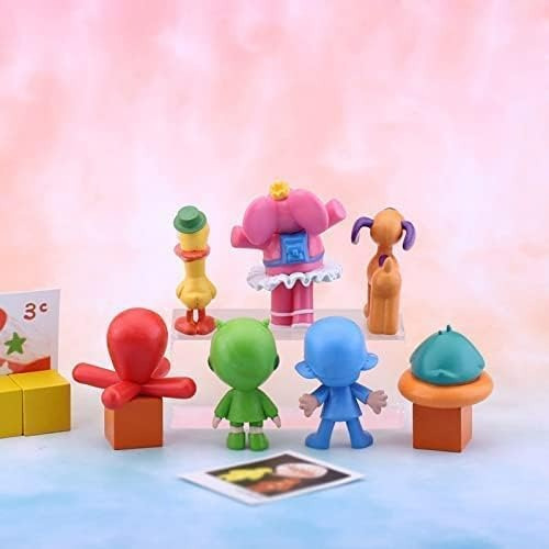 7pcs Juguetes Pocoyo Elly Mini Figuras De Acción