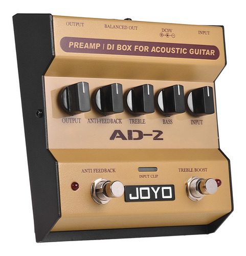 Joyo Ad -2 Portátil Preamp Di Caja Acústico Guitarra Efecto