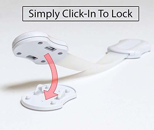 Imagen 3 de 8 de Seguros Baby Ziz Cerradura Para Refrigerador De Seguridad Pa