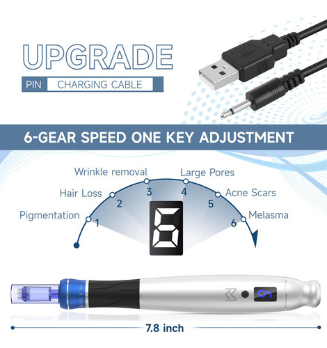 Derma Pen Dermapen Microneedling Pen Inalambrico Electrico C
