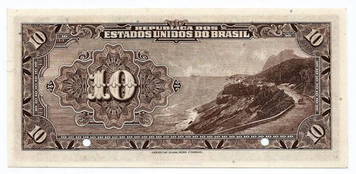 Rc0577 R184s 10 Mil Réis Specimen 1927 Mocinha
