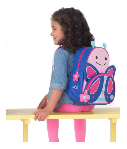 Imagem 5 de 6 de Mochila Skip Hop Zoo Original Borboleta Novo Infantil