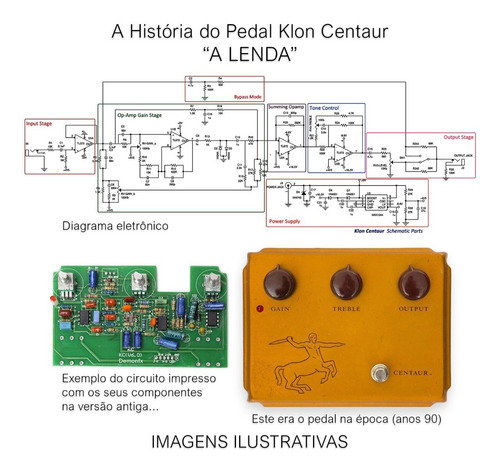 Imagem 6 de 7 de Pedal Overdrive E Boost Golden Horse - Clone Do Klon Centaur
