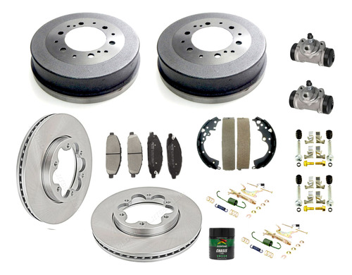 Kit De Tambores, Discos, Balatas Y Seguros Para Toyota Hiace