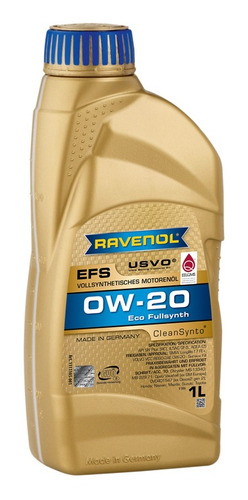 Aceite Ravenol 0w20 1l. Sintetico Efs Sn/c5