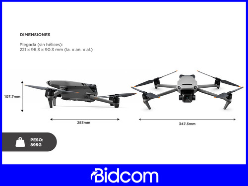 Drone Dji Transmisión Hd Mavic 3 Classic Fly More Combo