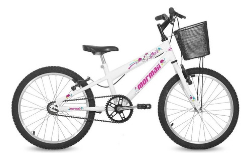 Mountain bike infantil Mormaii Next R20 11" frenos v-brakes color blanco