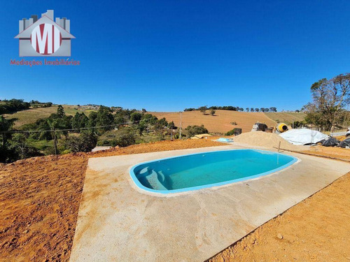 Imagem 15 de 19 de Lindo Projeto, Com Escritura, 3 Dormitórios, Piscina, Campinho, Área Gourmet, À Venda, 1900 M² Por R$ 550.000 - Zona Rural - Pinhalzinho/sp - Ch0909