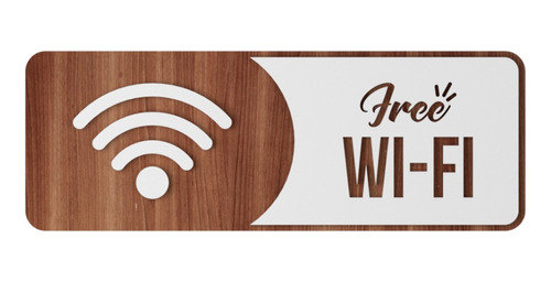 Placa Indicativa De Sinalização Wi-fi Wifi Mdf Especial