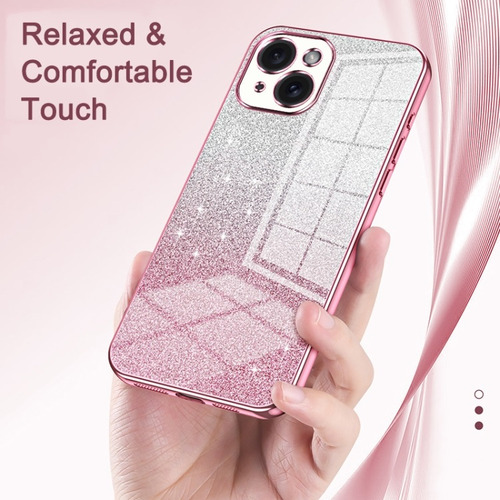 Capa Com Design De Brilho Gradiente Para iPhone 11/12/13
