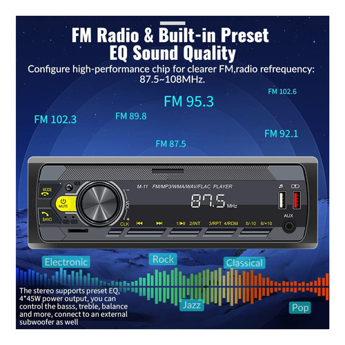 Receptor De Audio Multimedia De Automóviles Unidades 50 To