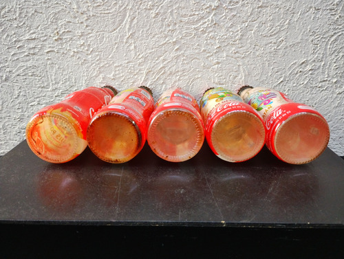 Lote Botellas Coca Cola Bicentenario 2010 Vacías 5-pack (Usado)