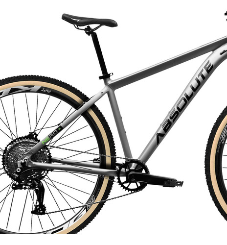 Bicicleta Aro 29 Absolute Nero 5 12v F. Hidráulicos Shimano Cor Cinza